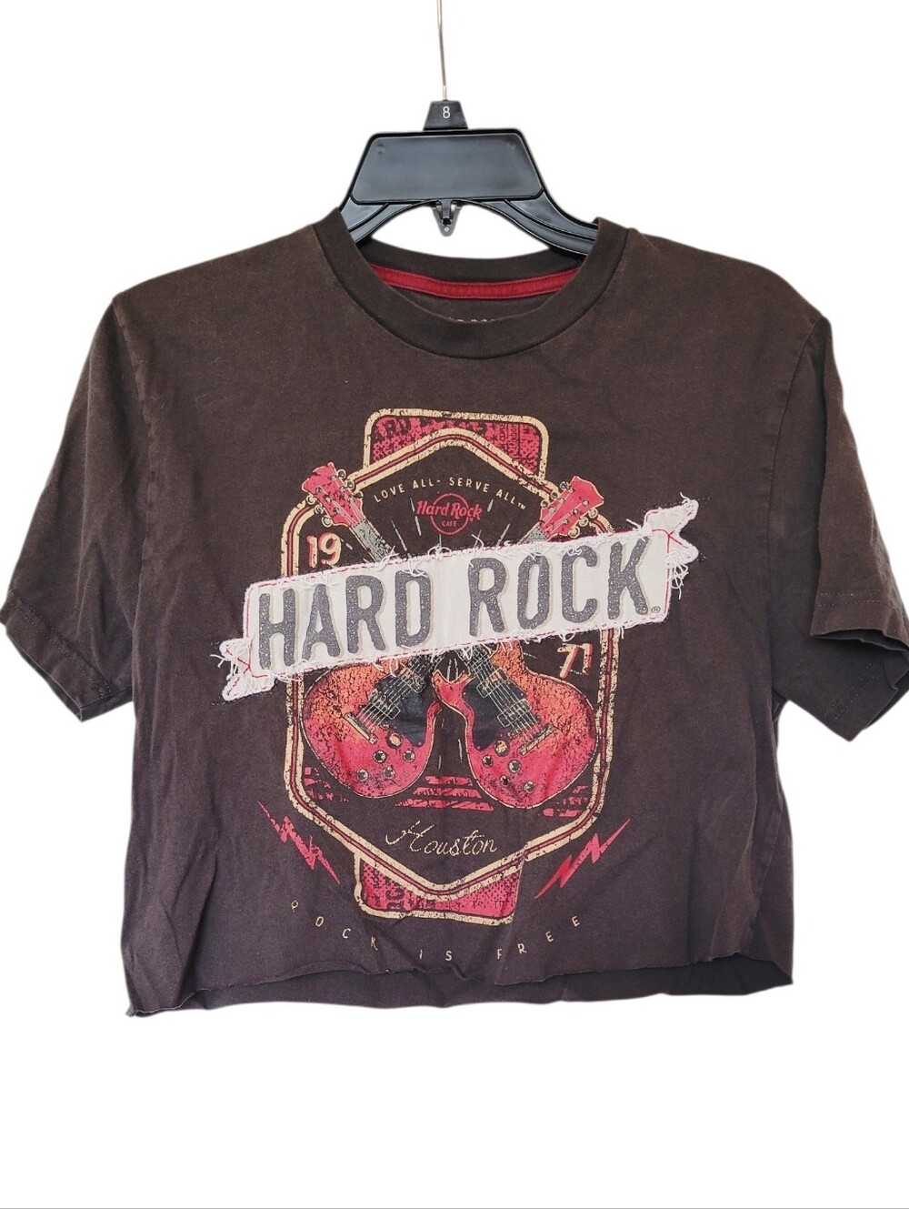 Hard Rock Cafe Houston Cropped Tee